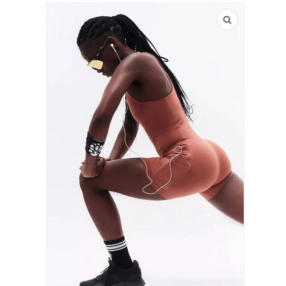 New! FP Movement Free People Rust Orange Never Better Runsie 20993 - Picture 4 of 12